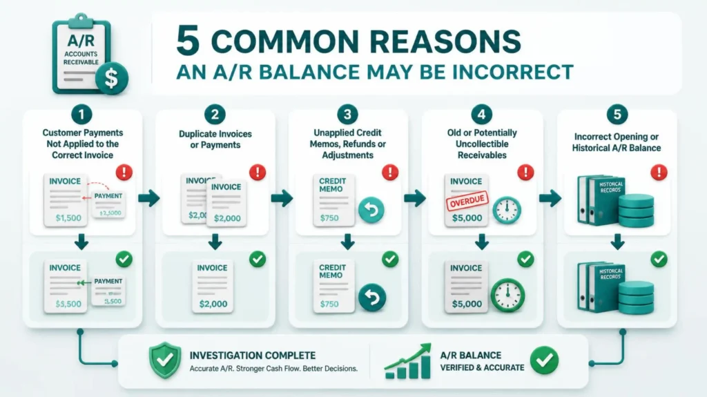 Is Your Accounts Receivable (A/R) Balance Accurate? Common Bookkeeping Errors and Cleanup Solutions