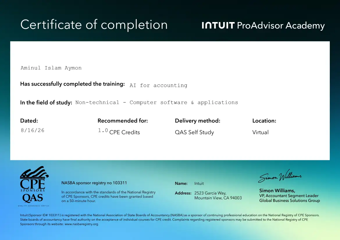 AI for Accounting