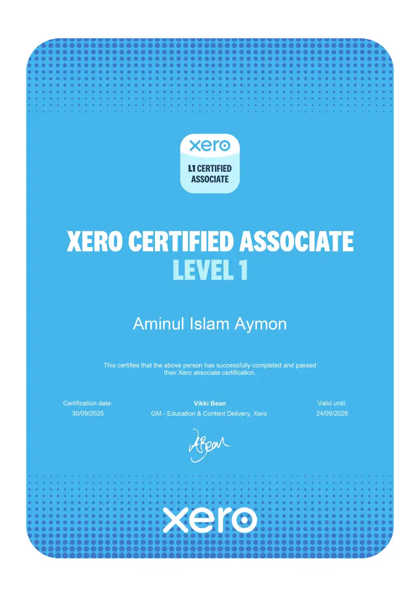 Xero Level 1