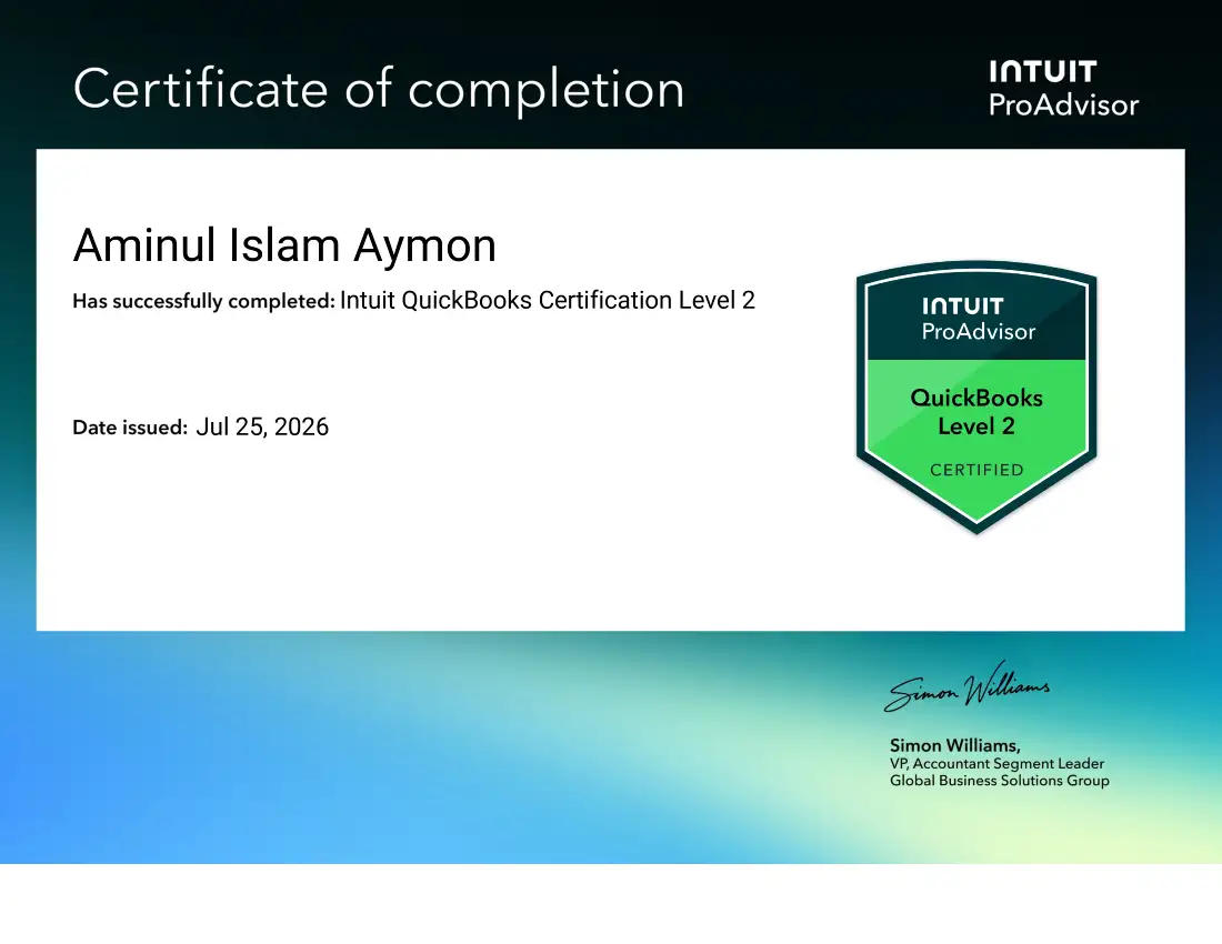 QuickBooks Level 2
