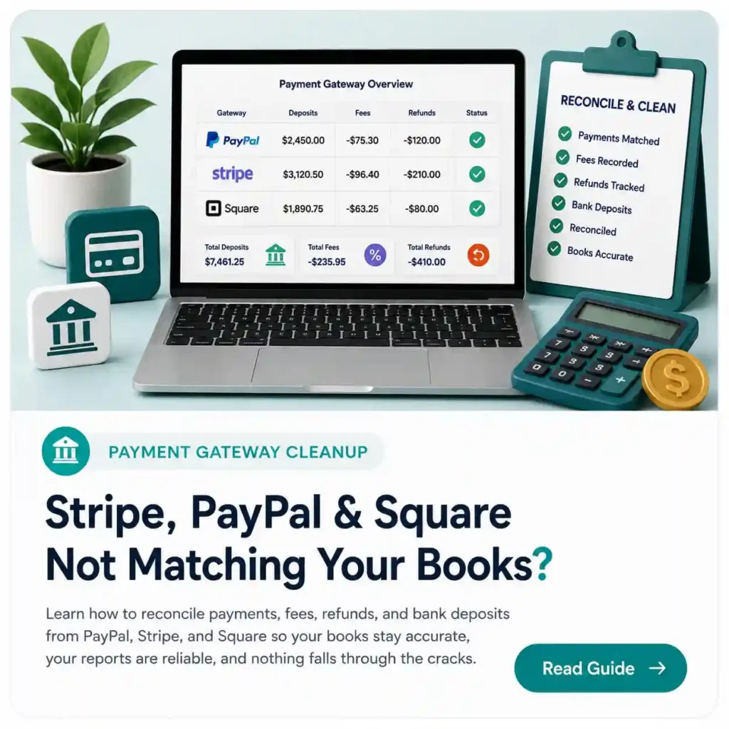 Stripe, PayPal, or Square Payments Don’t Match Your Books? Payment Reconciliation Explained